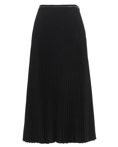 prada knit skirt|prada pleated midi skirt.